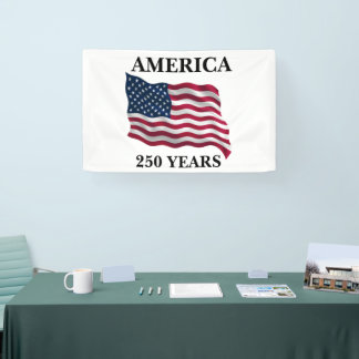 Banderoles America 250 Years Flag