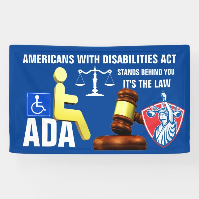 BANDEROLES AMÉRICAINS HANDICAPÉS (Horizontal)