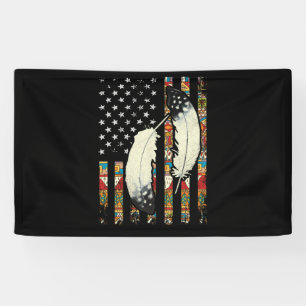 Banderoles American Flag Native Tribe