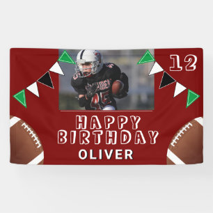 Banderoles American Football Ball Flags Photo Anniversaire