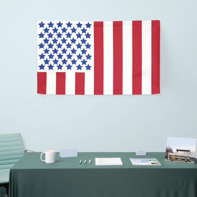 Banderoles American Peace Flag État américain (Salon professionnel)