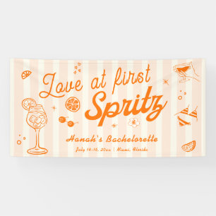 Banderoles Amour au premier Spritz Bachelorette Bienvenue