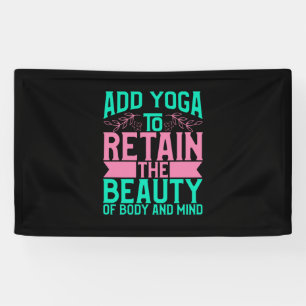 Banderoles Amoureux de Yoga Ajoutez du Yoga pour Conserver
