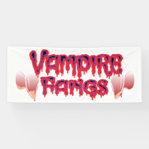 Banderoles Amusant Halloween sanglant vampire pies
