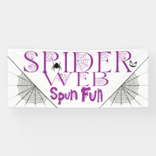 Banderoles Amusants Halloween Spun Fun Spider Web