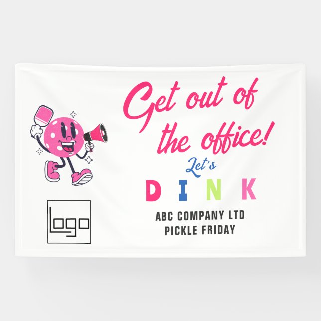 Banderoles Amusants Office Team Building Sports Cartoon Pickl (Horizontal)