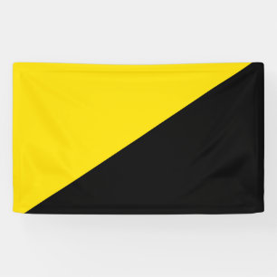 Banderoles Anarcho capitalisme drapeau anarchie symbole jaune