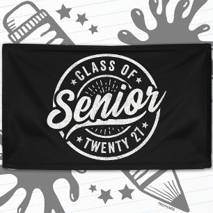 Banderoles Année de remise des diplômes Rétro Vintage Promoti