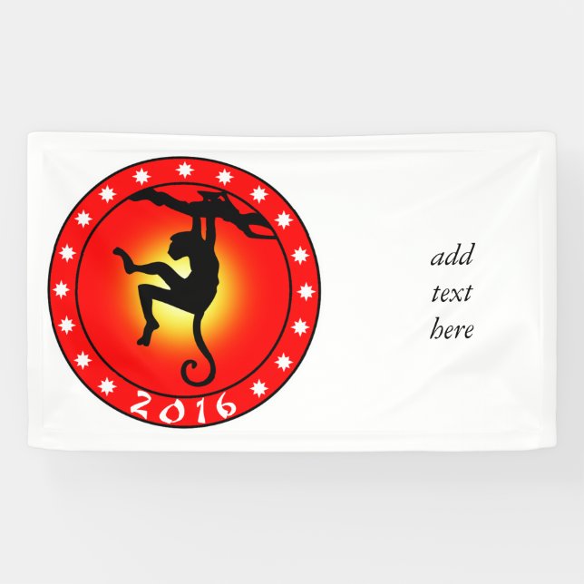 Banderoles Année du singe 2016 (Horizontal)