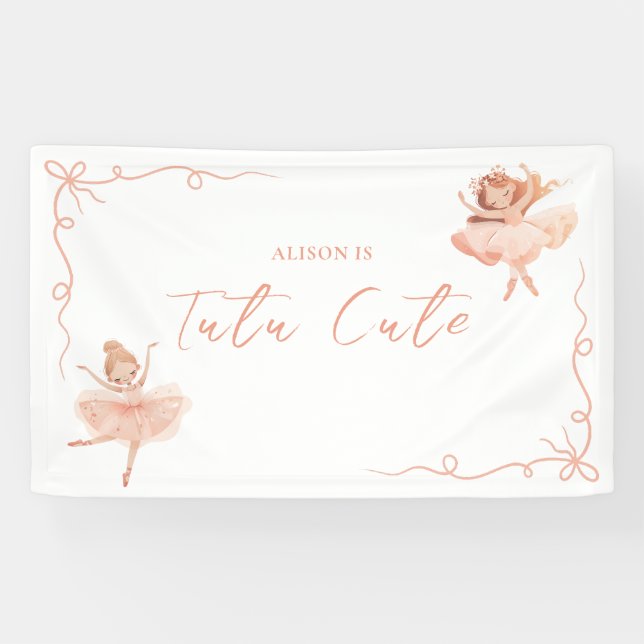 Banderoles Anniversaire de Ballerina Bow (Horizontal)
