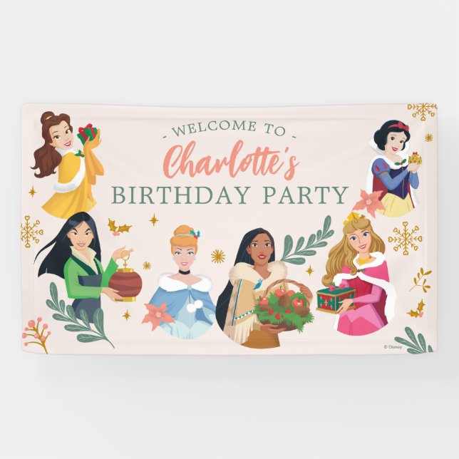 Banderoles Anniversaire de Disney Princess (Horizontal)
