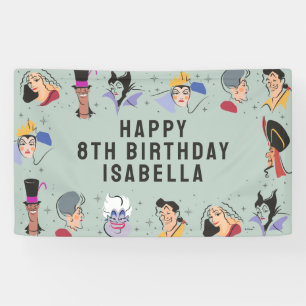 Banderoles Anniversaire de Disney Villains - Sage Green