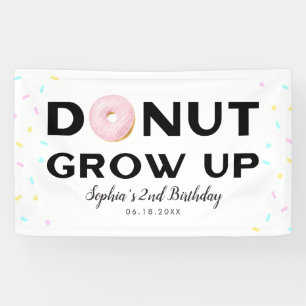 Banderoles Anniversaire de enfant de croissance du donut