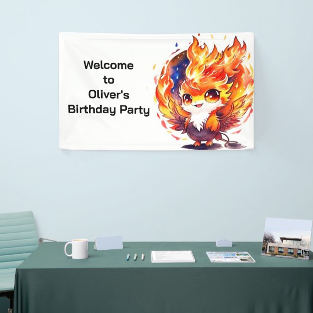 Banderoles Anniversaire de enfant d'incendie Phoenix (Salon professionnel)