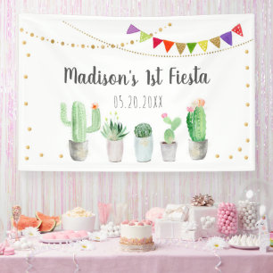 Banderoles Anniversaire de Fiesta Cactus