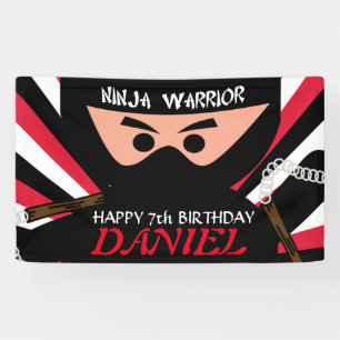 Banderoles Anniversaire de guerrier de Ninja