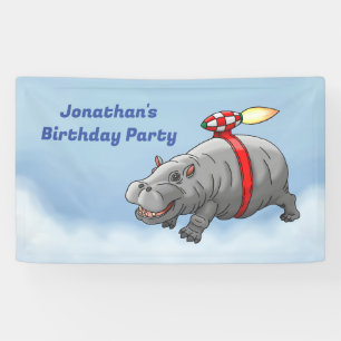 Banderoles Anniversaire de Hippo Fusée