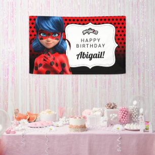 Banderoles Anniversaire de la fille de la coccinelle