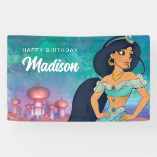 Banderoles Anniversaire de la princesse Jasmine enchantée