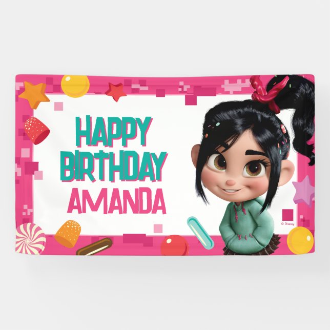 Banderoles Anniversaire de Vanellope (Horizontal)