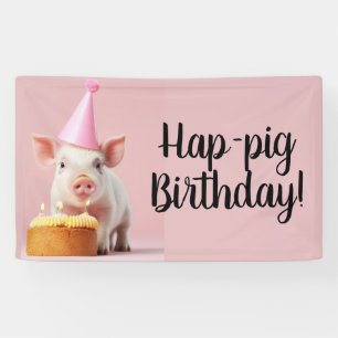 Banderoles Anniversaire du cochon de lait !