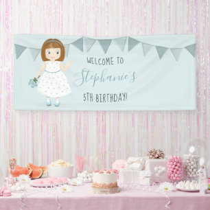 Banderoles Anniversaire du petit Fleur sauvage