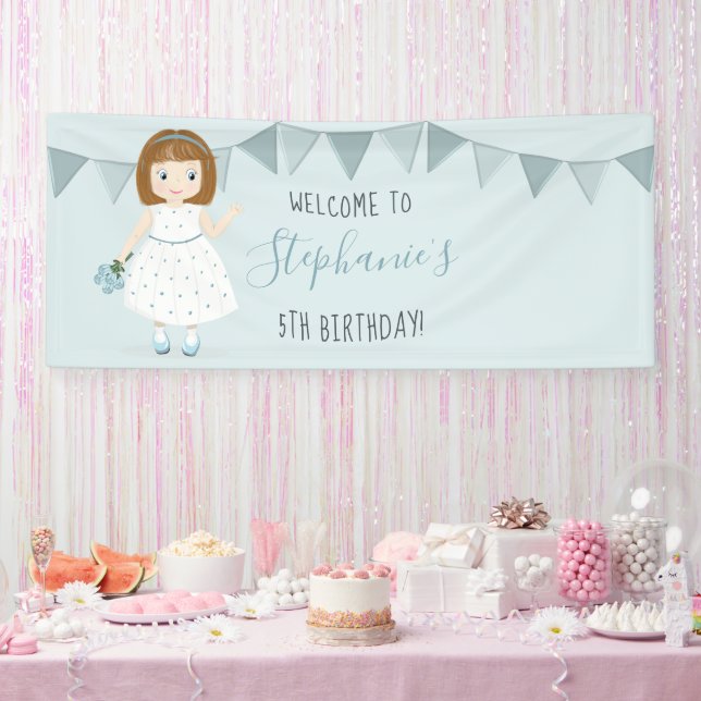 Banderoles Anniversaire du petit Fleur sauvage (Fête)