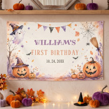 Anniversaire Halloween Citrouille Effrayante