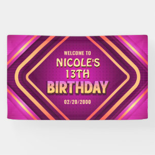 Banderoles Anniversaire Neon