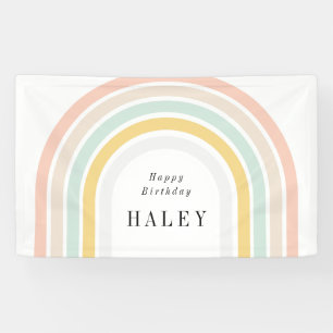 Banderoles Anniversaire Rainbow moderne