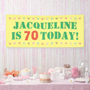Banderoles Annonce de 70e anniversaire