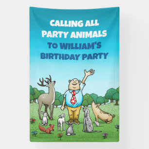 Banderoles Appel à tous les animaux Anniversaire