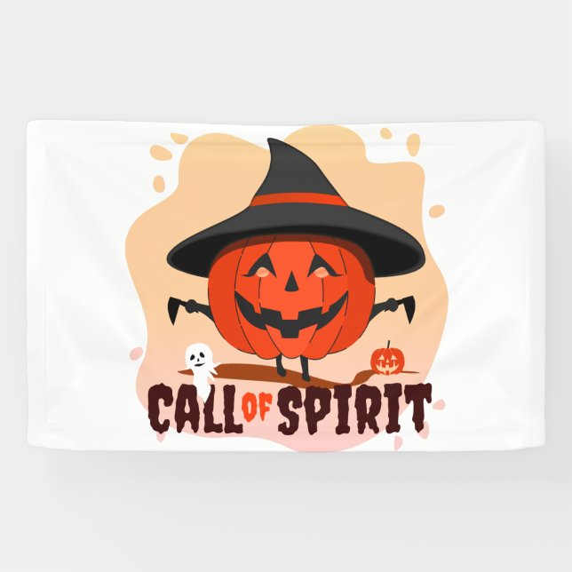 Banderoles Appel de l'Esprit d'Halloween (Horizontal)