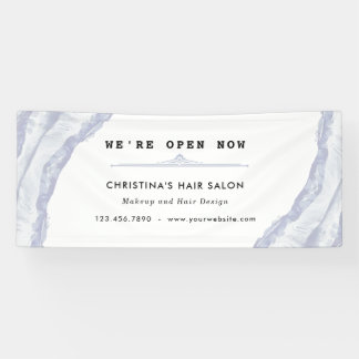 Banderoles Aquarelle bleue Abstraite et minimaliste