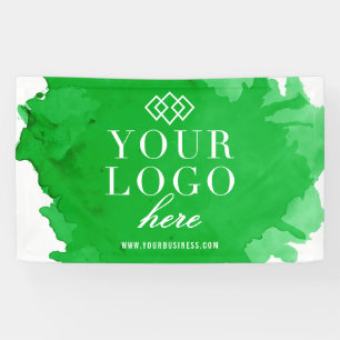 Banderoles Aquarelle Logo personnalisé Artisanat et salon