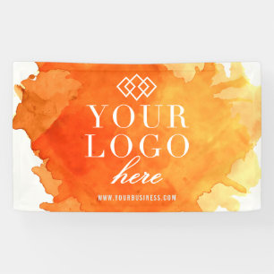 Banderoles Aquarelle Logo personnalisé Artisanat et salon