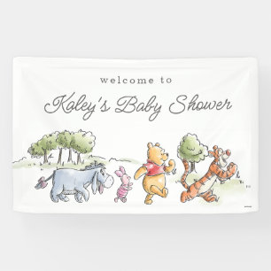 Banderoles Aquarelle Winnie le Baby shower de pique-nique Poo