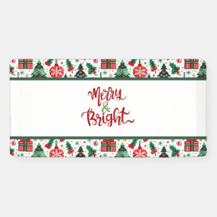 Banderoles Arbre de Noël, cadeaux, sucre de canne