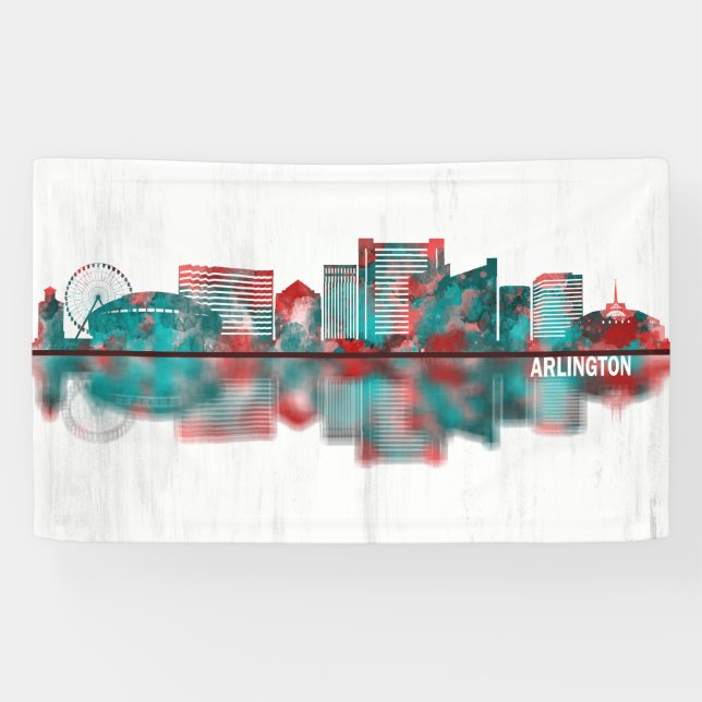 Banderoles Arlington Texas Skyline (Horizontal)