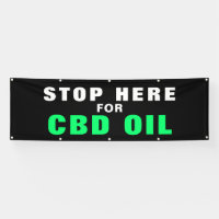 Arrêtez-vous ici pour CBD Oil Bold Black Green Bus