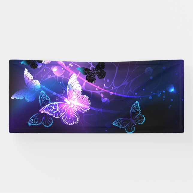 Banderoles Arrière - plan avec papillons de nuit (Horizontal)