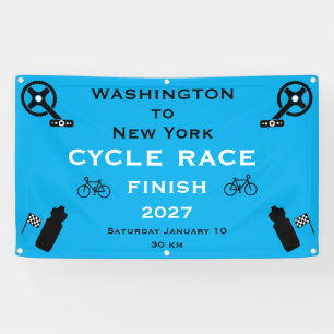Banderoles Arrivée de la course cycliste