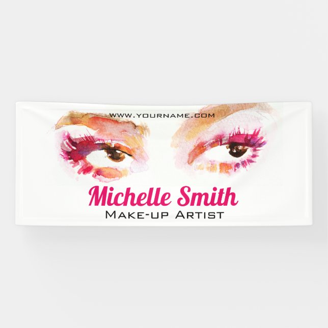 Banderoles Artiste de maquillage oculaire rose Brown (Horizontal)