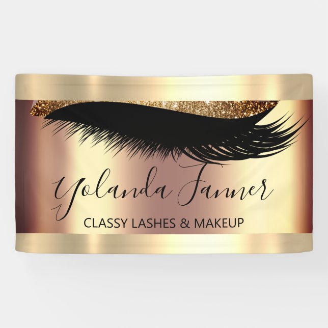 Banderoles Artiste de maquillage professionnel Eyelash Unique (Horizontal)