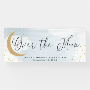 Banderoles Au-dessus de la lune, Gold Parties scintillant Blu