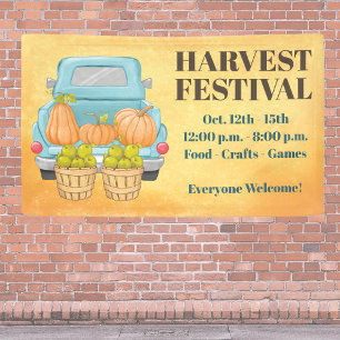 Banderoles Automne Automne Citrouille Harvest Festival