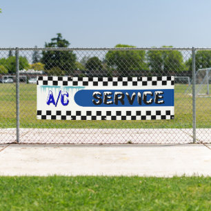 Banderoles Automotive Shop A/C Service Climatiseur Grand