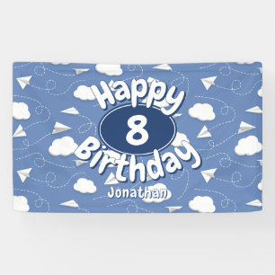 Banderoles avions en papier volant anniversaire enfantin