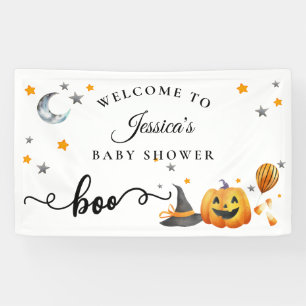 Banderoles Baby shower Citrouille de Little Boo Halloween Bie