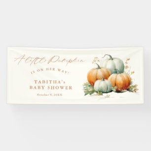 Banderoles Baby shower d'automne des petits Citrouilles Neutr